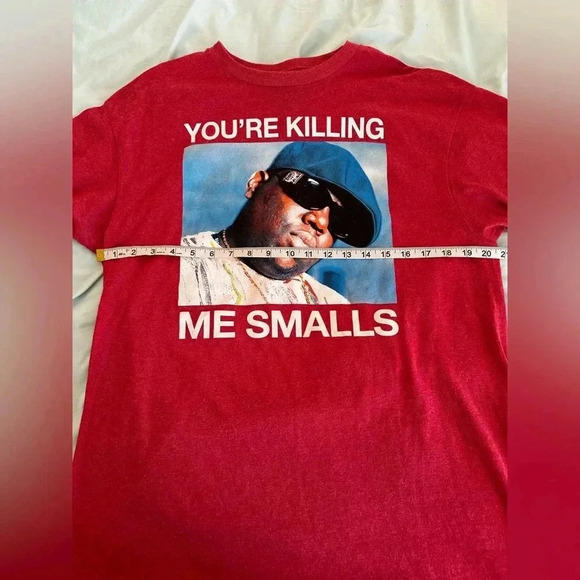 NWOT You're Killing Me Smalls, Biggie Smalls Heather Red T-Shirt. Size: L. - Picture 3 of 6